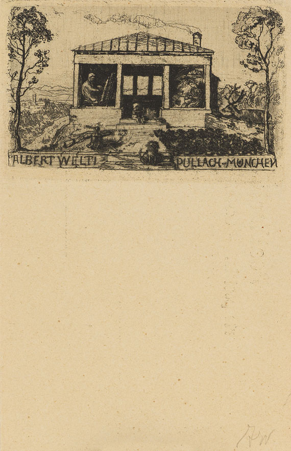 Albert Welti - Künstlerpostkarten - 