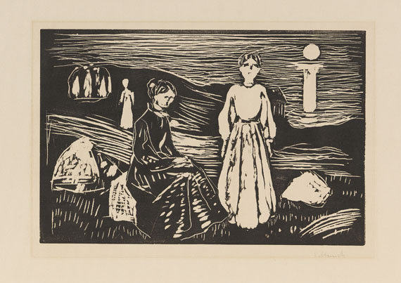 Edvard Munch - Frauen am Strand