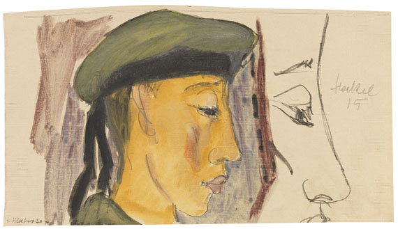 Erich Heckel - Matrose im Profil nach rechts