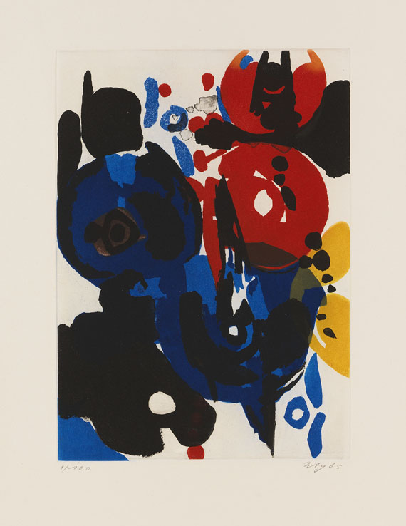 Ernst Wilhelm Nay - Sechs Aquatinten. Über den Menschen - 
