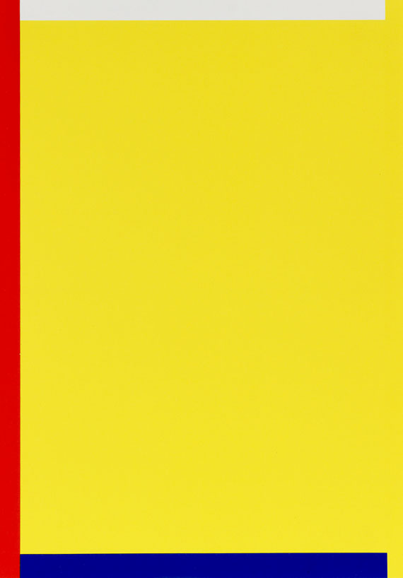 Imi Knoebel - 4 Blätter: Rot Gelb Weiss Blau - 