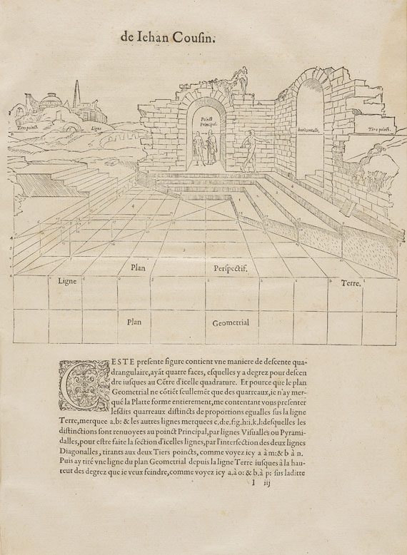 Jean Cousin - Livre de perspective. 1560 - 