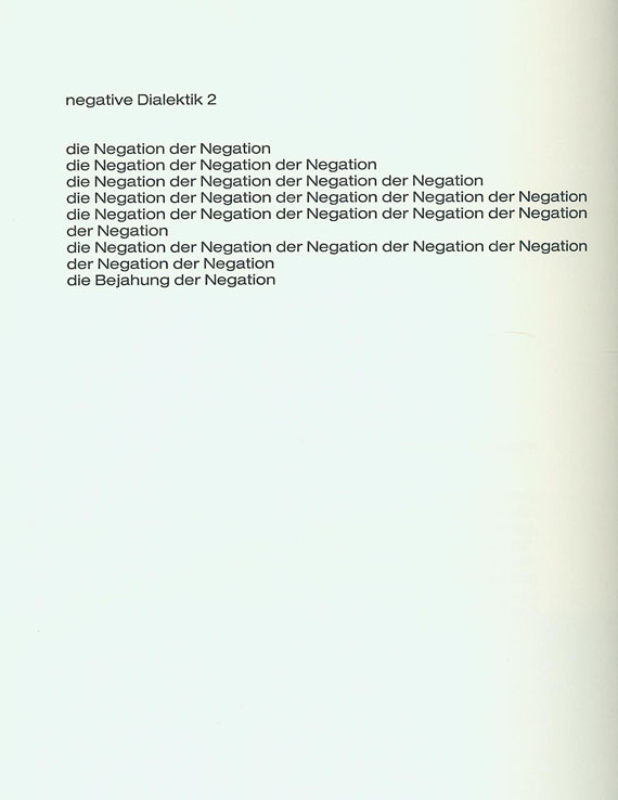 Rupprecht Geiger - Heißenbüttel, die Freuden des Alterns. 1971