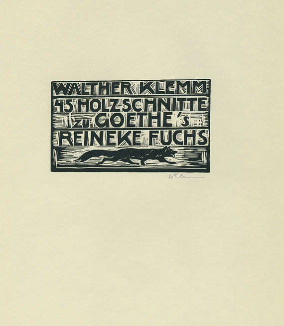 Walther Klemm - 45 Holzschnitte zu Goethe