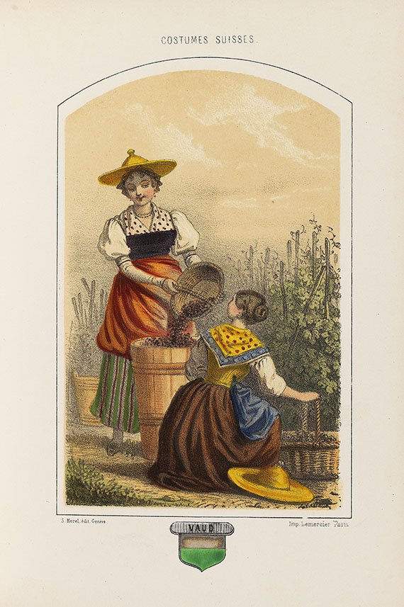   - Costumes Suisses. Um 1850.