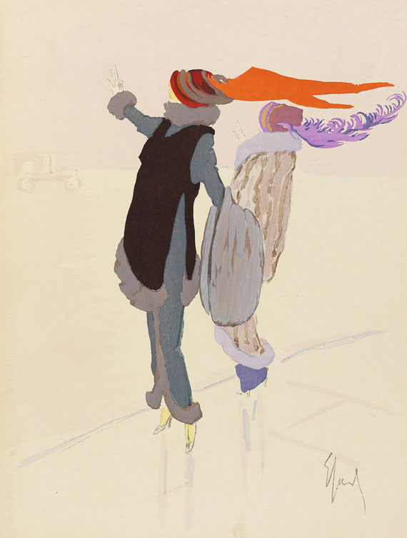 Enrico Sacchetti - Robes et femmes. 1913. - 