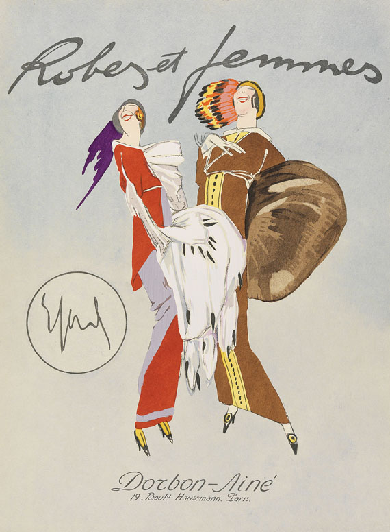 Enrico Sacchetti - Robes et femmes. 1913. - 