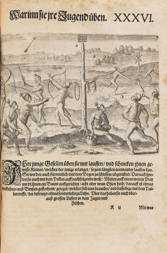 Theodor de Bry - Große Reisen - Amerika. 5 Tle. in 1 Bd. 1590