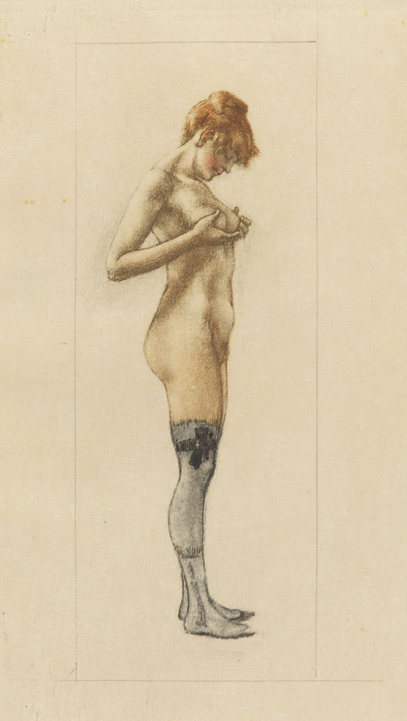 Félicien Joseph Victor Rops - 28 Grafiken F. Rops. Um 1890. - 