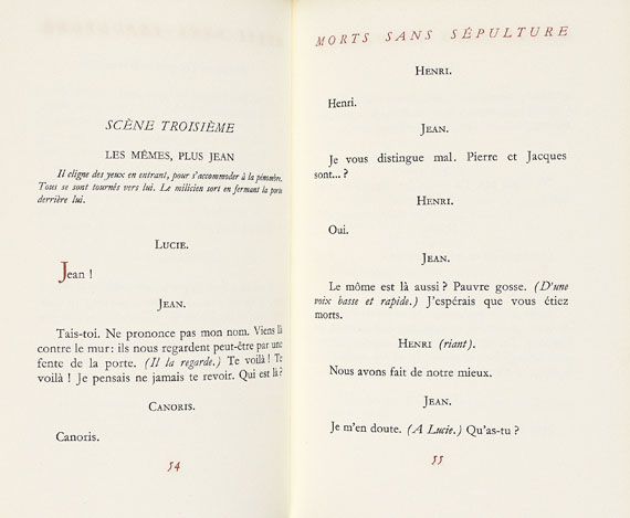 Jean-Paul Sartre - Morts sans sépulture. 1946 - 