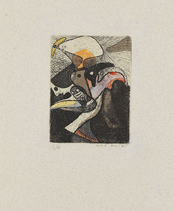 Max Ernst - Zu: Kurt Schwitters, La loterie du jardin zoologique