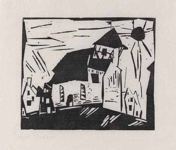 Lyonel Feininger - Vollersroda (Kirche in Vollersroda)