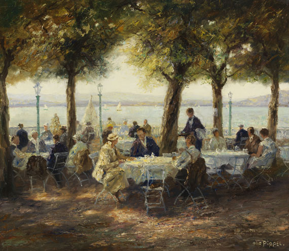 Wirtsgarten am..., 1925