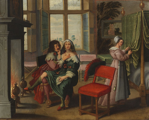 Abraham Bosse - Nach - 5 Gemälde: Allegorien der fünf Sinne - 