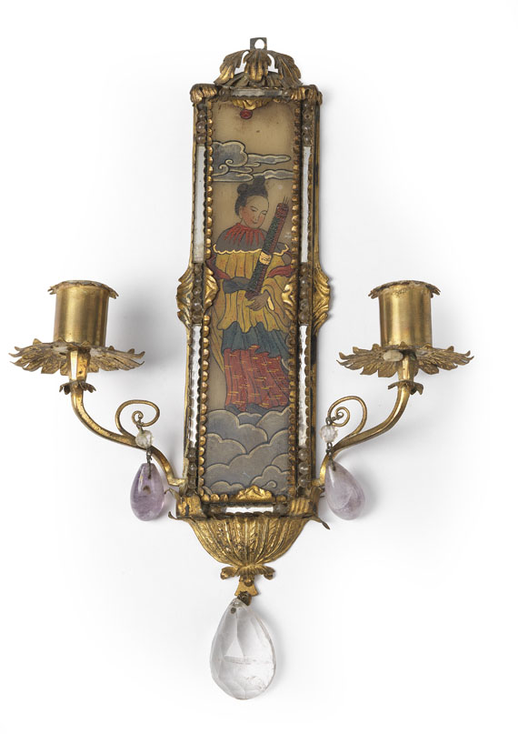  China - Paar Wandappliken - 