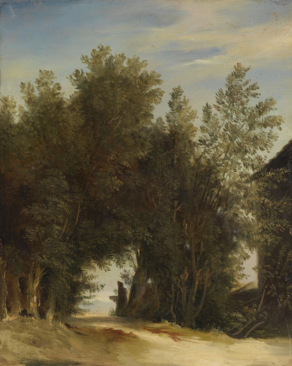 Carl Blechen - Nachfolge - 2 Gemälde: Landschaftstudien - 