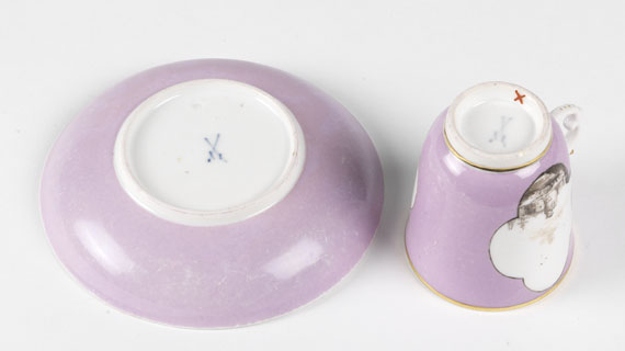  Meißen - Tasse mit Untertasse - Back side