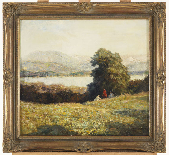 Otto Pippel - Picknick oberhalb des Tegernsees - 