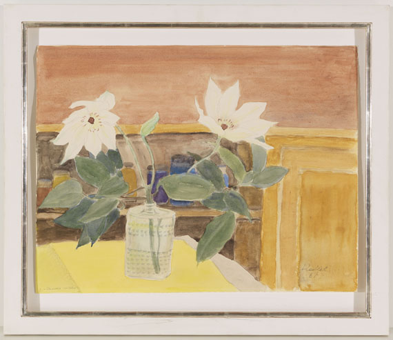 Erich Heckel - Clematis im Glas - 