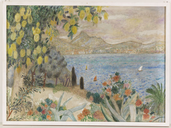 Max Peiffer Watenphul - Bucht von Amalfi (Rückseite: Landschaft bei Gaëta) - 
