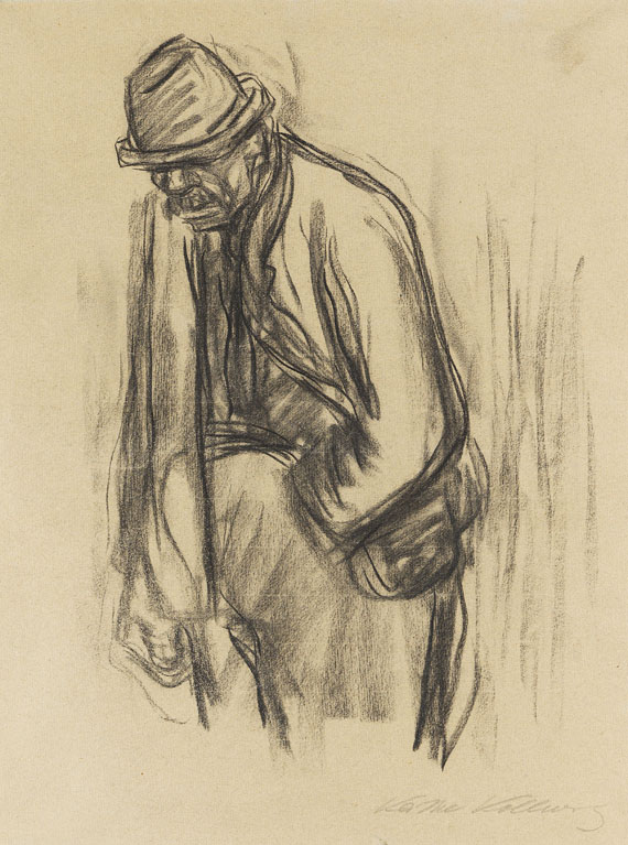 Käthe Kollwitz - Mann mit Hut