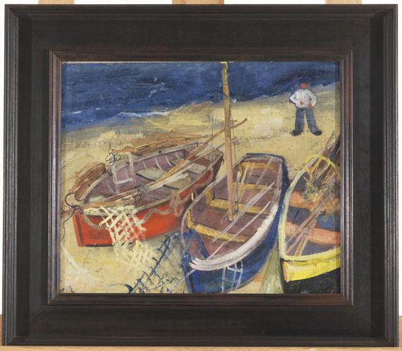 Felix Nussbaum - Fischerboote am Strand - 