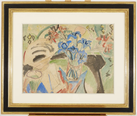 Ernst Ludwig Kirchner - Stilleben mit Enzian und Türkenbund - 