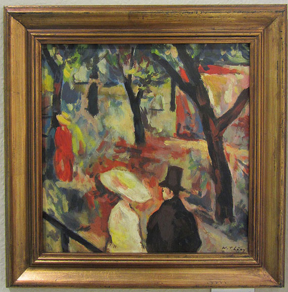 Wilhelm Thöny - Spaziergänger im Park - 