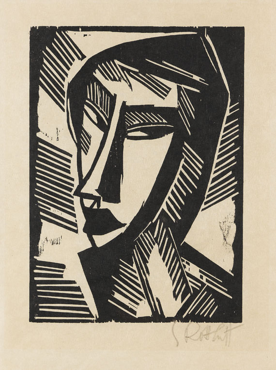 Karl Schmidt-Rottluff - Weiblicher Kopf