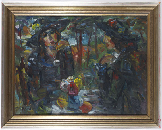 Ludvig Peter Karsten - Zwei Frauen am Tisch - 