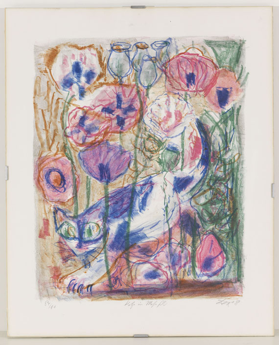 Otto Dix - Katze im Mohnfeld - 