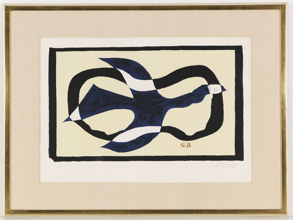 Georges Braque - Oiseau traversant un nuage (Oiseau XI) - 