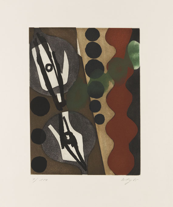Ernst Wilhelm Nay - Sechs Aquatinten. Über den Menschen - 