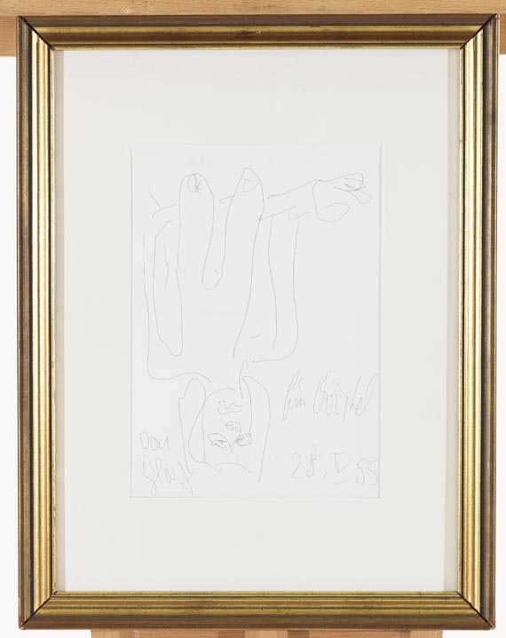 Georg Baselitz - Weiblicher Halbakt - 