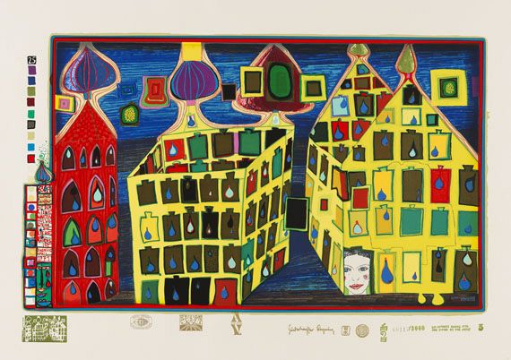 Friedensreich Hundertwasser - Regentag - 