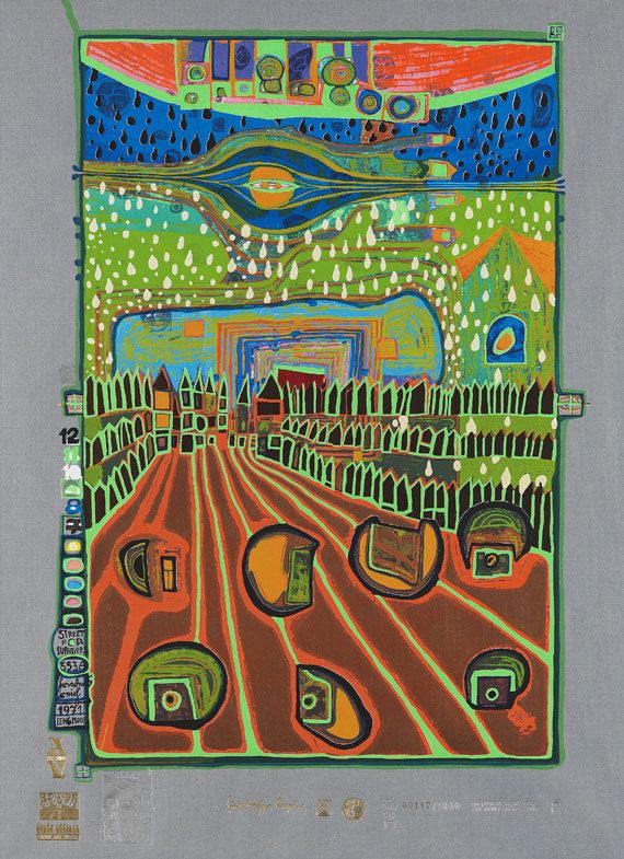 Friedensreich Hundertwasser - Regentag - 