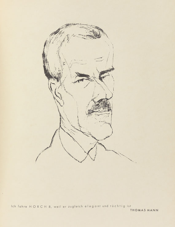 Rudolf Grossmann - 12 Köpfe Prominenter Horchbesitzer. 1929. Widm.expl. - 