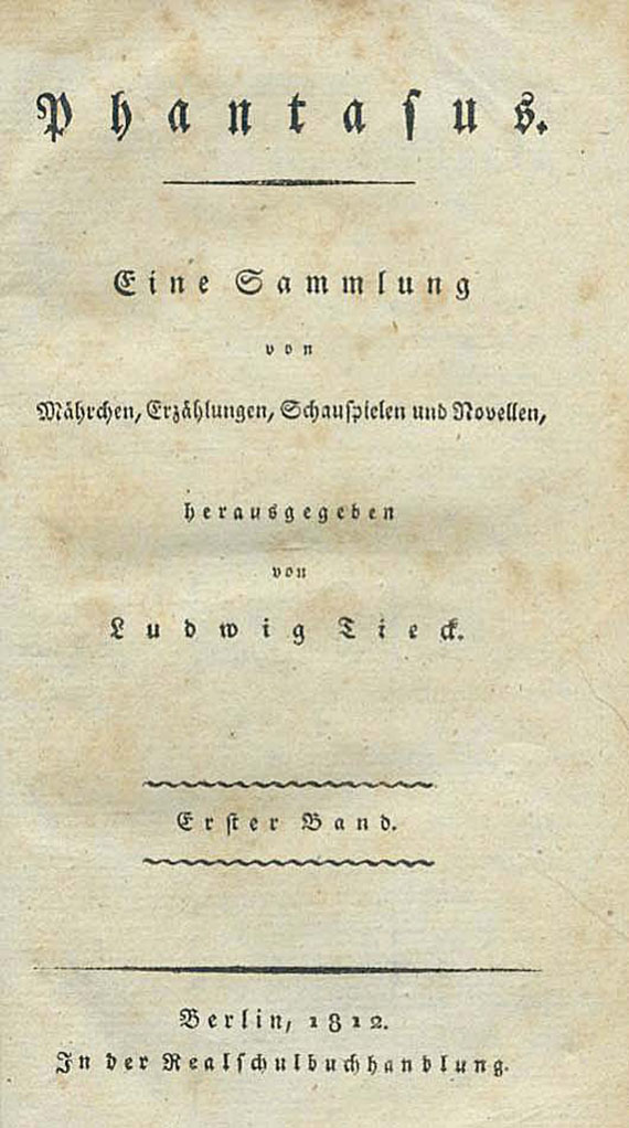 Ludwig Tieck - Phantasus. 3 Bde. 1812