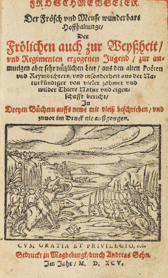 Georg Rollenhagen - Froschmeuseler. 1595 - 