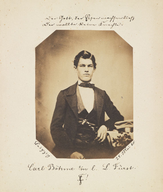  Studentika - 25 Photographien Studenten-Verbindung. 1858-92. - 