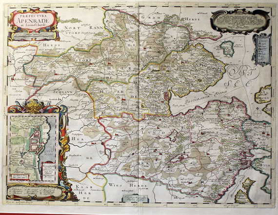 Dänemark - 2 Bll. Sonderburg, Apenrade (J. Blaeu, aus Danckwerth). 1662ff.