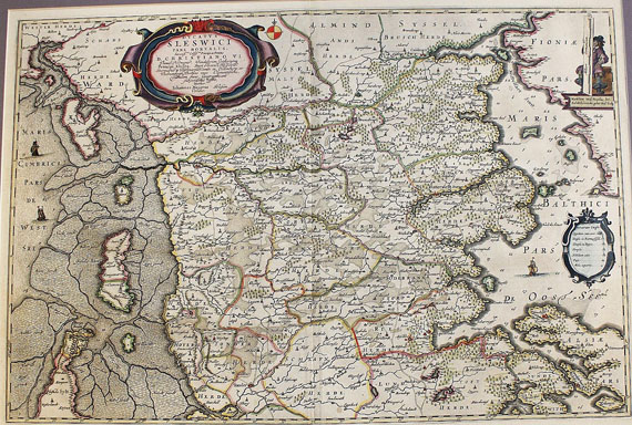 Schleswig-Holstein - 2 Bll. Schleswig, Hadersleben (J. Blaeu, aus Danckwerth). 1662ff.