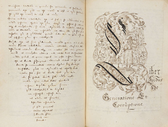  Manuskripte - Wyckersloot, C. van, 2 Vorlesungsmitschriften Univ. Löwen, in 1 Bd. 1653. - 