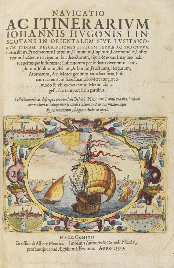 Jan Huygen van Linschoten - Navigatio ac itinerarium. 1599 - 