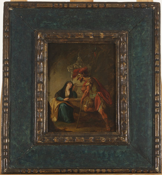 Franz Joseph Spiegler - Zugeschrieben - Flavianus und seine Frau Dafrosa. Ölstudie - 