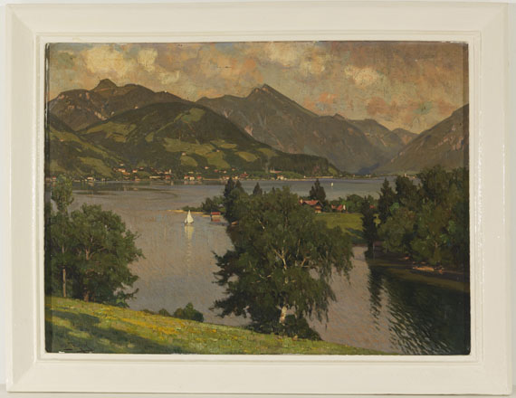 Otto Strützel - Blick auf den Tegernsee von Westen aus - 