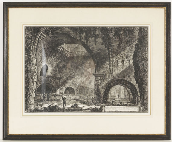 Giovanni Battista Piranesi - Altra veduta interna della Villa di Mecenate in Tivoli - 