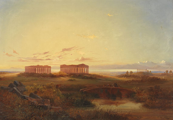 Valentin Ruths - Blick auf die Tempel von Agrigent