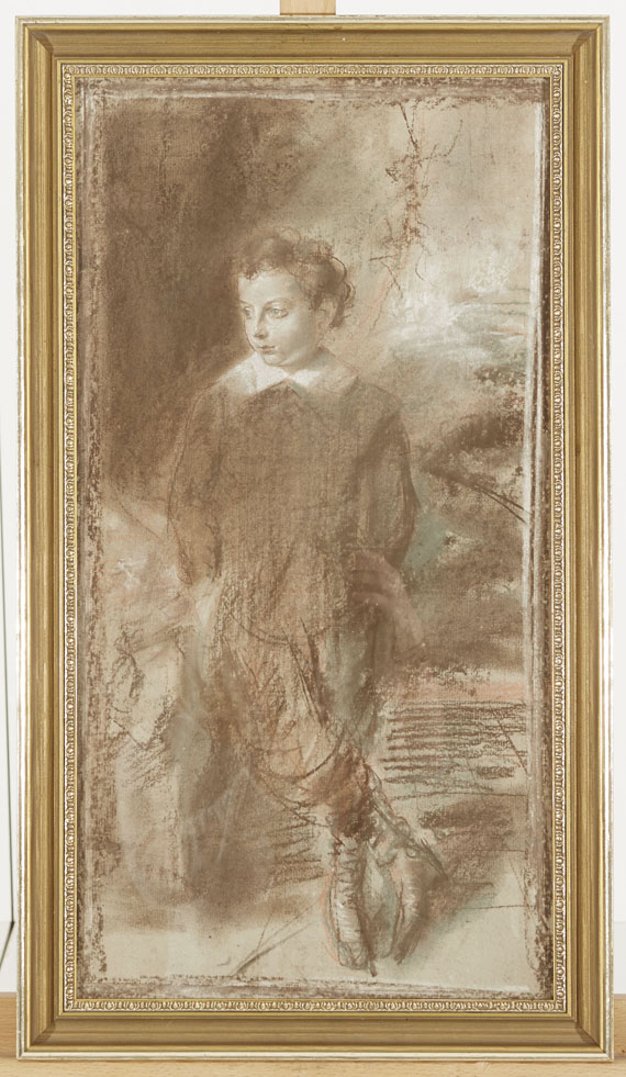 Franz von Lenbach - Bildnisskizze des Theodor Freiherr von Cramer-Klett junior (1874-1938) - 
