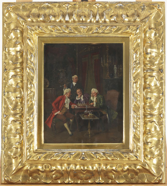 Albert Julius Franke - Beim Schachspiel - 